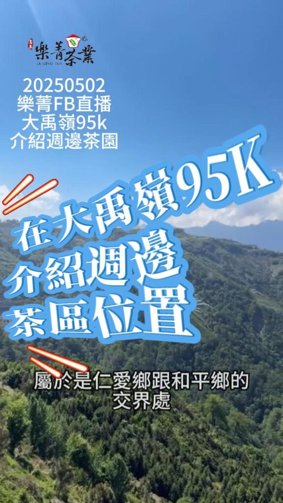樂菁FB直播 大禹嶺95k 介紹週邊茶園位置